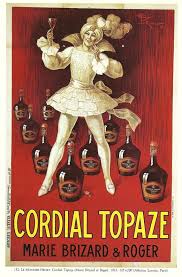 Antique French Clown Alcohol Anis Berger Advertising Poster By Henry Le Monnier 1920s Round Vintage Posters Vintage Advertisements