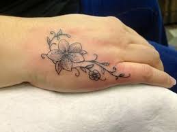 Badass Flower Patterns Flower Tattoo Hand Side Hand Tattoos Hand Tattoos
