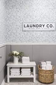 Build your complete farmhouse, laundry room at the home depot. Laundry Room Makeover With Peel Stick Wallpaper On Sutton Place