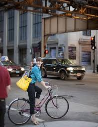 Jamie W Adams St S Wells St Chicago Il Bicycle Fashion Bike Style Purple Bike