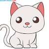 After you draw out the ears add some fluff in the middle of the forehead like so. 1