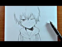 Star the drawing from the head and work your way down. Easy Anime Drawings How To Draw Anime Boy Step By Step Litetube