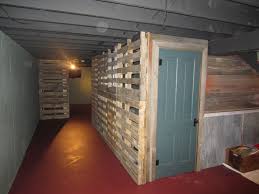 Pallet Wall Easy Ventilation For A Furnace Room It Just Looks Cool Would This Work This C Small Basement Design Finishing Basement Basement Apartment