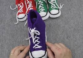 Sis Ile Ayakkabi Seklinde Converse Patik Yapilisi Turkce Videolu Nazarca Com Converse Patikler Ayakkabilar