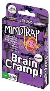 The winner must answer at least 10 correctly, and most have at least 3 more than second place. Mindtrap Brain Cramp Outset Media Games