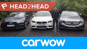 Mercedes E Class Vs Bmw 5 Series Vs Audi A6 Saloon 2017 Review Head2head Youtube