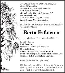 So steht es beim wac… warum aaliyahs musik nach wie vor unter… Traueranzeigen Von Berta Fassmann Www Abschied Nehmen De