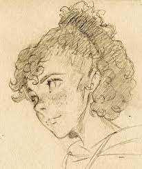 Drawing curls is a hard job. Just A Sketch Of A Girl With Curly Hair Drawing