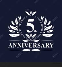 It marks the first milestone of your marriage and sets you both up for the second half of a decade as husband and wife. 5 Years Anniversary Vector Photo Free Trial Bigstock