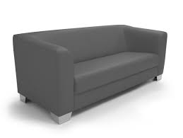 Das sofa ist mit qualitativ hochwertigem kunstleder bezogen, wobei das extra dicke schaumstoffpolster für zusätzlichen sitzkomfort sorgt. Sofa Couch 3 Sitzer Dreisitzersofa Grau Grey Kunstleder Kunstledercouch Chicago Ebay