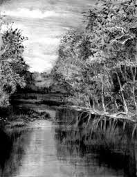 How To Draw A Realistic River Step By Step Landscapes Landmarks Places Free Online Dra Landscape Art Lessons Landscape Drawings Realistic Pencil Drawings