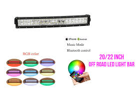 Nicolight Curved 52 300w Rgb Halo Led Light Bar Spot Flo Halo Led Lights Led Light Bars Led Halos