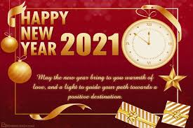 Happy New Year 2021 With Clock Greeting Cards Online May the new year bless you with health, wealth, and happiness. happy new year 2021 with clock greeting