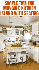 moveable kitchen island with seating