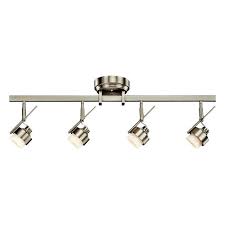 Led Track Ceiling Light Satin Nickel With Images Track Lighting Kits Ceiling Lights Track Lighting