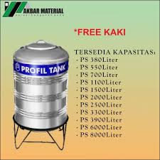 Harga tidak termasuk biaya pengiriman. Jual Tandon Air Profiltank Stainless Stell Ps550 Liter Free Kaki Pompa Terbaru Juni 2021 Blibli