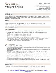 Main responsibilities highlighted on a public relations intern resume sample are monitoring the media, organizing a variety of events, writing press releases, maintaining databases. Public Relations Resume Samples Qwikresume