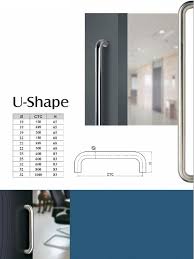 What are the pull handles on modern steel doors? U Shape Door Pull Handle For Commercial Residential Doors