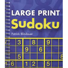 Sudoku puzzle books large print. Large Print Sudoku Puzzle Book