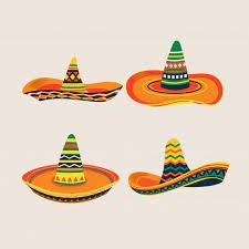 Set Of Mexican Sombrero Hat Illustration Mexican Sombrero Hat Mexican Sombrero Hat Illustration