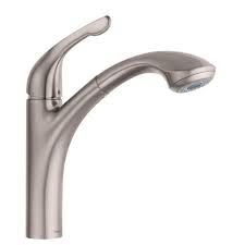 Hansgrohe kitchen faucets have one of the highest average ratings in the marketplace today, according to our research. Hansgrohe Allegro E Single Handle Pull Out Sprayer Kitchen Faucet In Steel Optik 04076860 The Home Depot