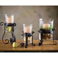 3 piece iron hurricane holder set. Wrought Iron Amalfi Tall Hurricane