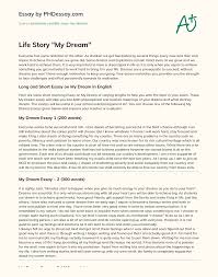 An anecdote is a short, interesting, and a cautionary or amusing story about any topic. Life Story My Dream Phdessay Com