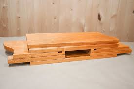 Three shelf pine wood bookcase made to. Collapsible Campaign Furniture Bookcase