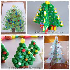 Decoration de noel fabriquer un sapin de noel en papier. 24 Activites Manuelles De Noel Autour Du Sapin La Cour Des Petits