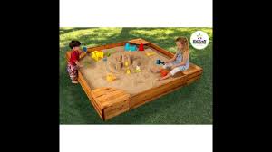 The kidkraft backyard sandbox gives kids a perfect place to build sandcastles, dig for treasure and play with all of their favorite sand toys. Review Kidkraft Backyard Sandbox Youtube