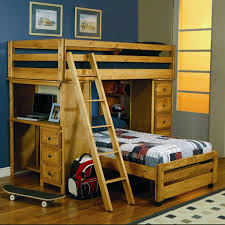 Fabricated with sturdy wood construction in a sharp make the most of your little one's space with this stylish and functional loft panel bed and desk. Bunk Bed With Dresser And Desk Ideas On Foter
