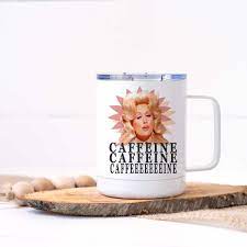 Cdc Caffeine Stainless Steel Travel Mug Mugs Stainless Steel Travel Mug Dolly Parton