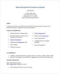Cover letter template veterinary receptionist coverlettertemplate job for resume tips. Receptionist Resume Template 8 Free Word Pdf Document Download Free Premium Templates