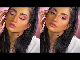 مكياج بتدرجات اللون الوردي للعيون الناعسة سناب بثينة الرئيسي youtube make up makeup artist artist
