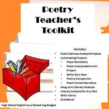 Poetry Teacher Toolkit For Teaching Poetry Use With Any Poem Pdf Teacher Toolkit Teaching Poetry Teaching High School English