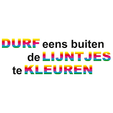 Een heel mooi nr, met een ingrijpende tekst. Wandtattoo Durf Eens Buiten De Lijntjes Te Kleuren Mut Zur Farbe Wall Art De
