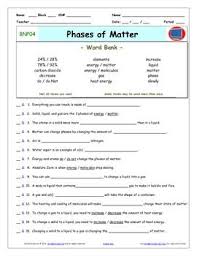 Video Guide Quiz For Bill Nye Phases Of Matter Printing Google Doc Pdf Bill Nye Matter Worksheets Super Teacher Worksheets