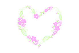 Download Heart Shaped Pink Flower Wreath Svg Cut File By Creative Fabrica Crafts Creative Fabrica PSD Mockup Templates