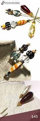 4 Vintage Murano Glass Hat Pins Hat Pins Vintage Women Jewelry