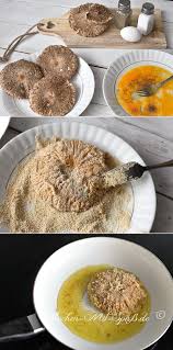 Gebackene Parasolpilze Rezept Rezepte Schnitzel Zubereiten Pilze