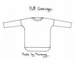 Modèle du pull à tricoter manu pour homme à col châle, à tricoter en ambiance de fonty aux aiguilles 3,5 et 4. Pull Oversize Le Patron Et Les Explications Made By Mummy