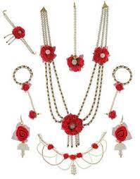 Pin On Flower Jewellery Floral Jewellery Haldi Jewellery Online