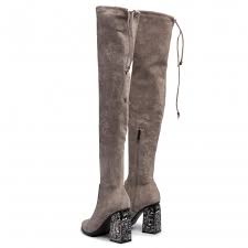 Dans l'air du temps, avec un style bien à elle, alma en pena se démarque tout en restant dans la tendance. Cuissardes Alma En Pena I18950 Siena Taupe Cuissardes Bottes Et Autres Femme Chaussures Fr