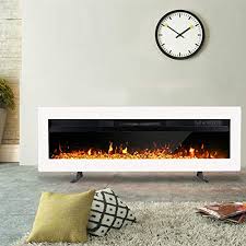 Cambridge san jose 58 in. Maxhonor 40 Inches Electric Fireplace Insert Wall Mounted Freestanding Heater With Remote Control 1500 750w White Fire In Style Fireplaces Stoves Fire Pits
