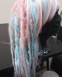 Manic panic classic high voltage in cotton candy pink. Cotton Candy Colored Dread Wig Progress Hair