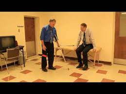 To go up, bring your good leg up first, and your affected leg up aft. How To Properly Walk With One Crutch Youtube