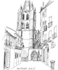 In Der Rose Des Westgiebels Gibt Es Das Intensivste Blau Das Ich Je Gesehen Habe Pilger Gebaude Illustration Kathedrale
