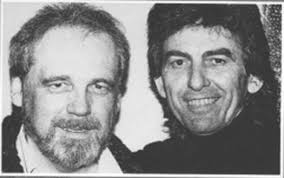 Duane Eddy and George Harrison. Photo: Tom Bert. George played slide guitar 