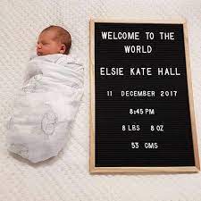 Baby Milestone Photo Idea Using Kmart Letter Board Mum Central In 2021 Baby Milestone Photos Baby Milestones Baby Hospital Pictures