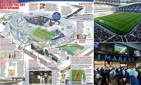 The market place is one of the many food outlets in the new stadium. Inside Tottenham S Brand New 1billion State Of The Art Stadium Daily Mail Online